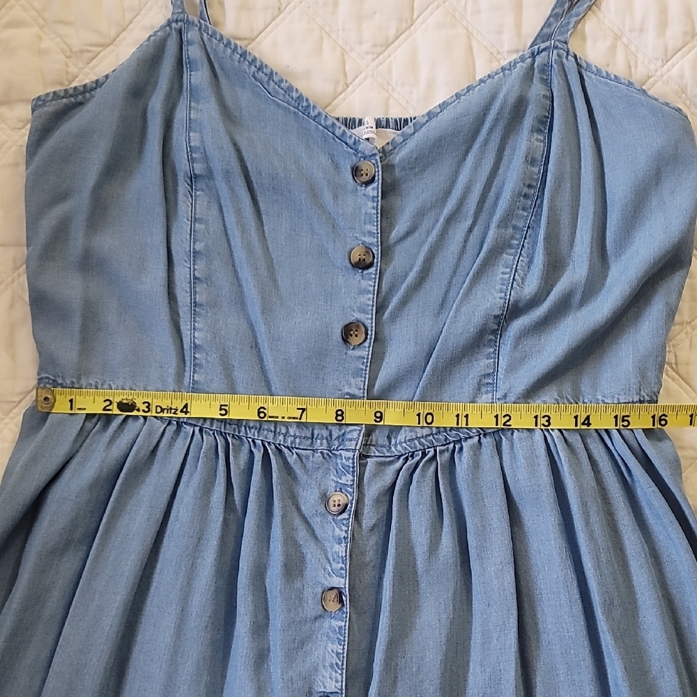 H&M Light Blue Button-Front Maxi Dress - Picture 9 of 9